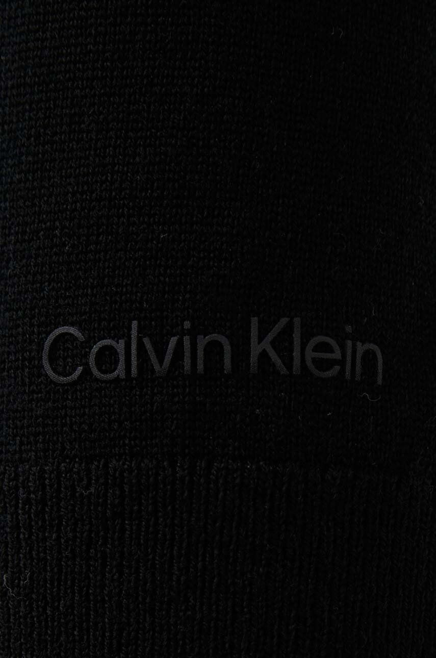 Calvin Klein Vlněné šaty černá barva mini - Pepit.cz