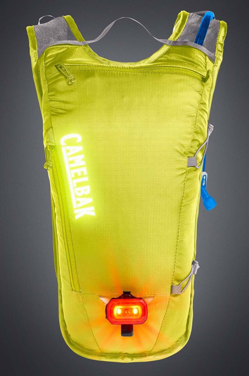 Camelbak Cyklistický batoh s vodním měchem Classic Light žlutá barva s potiskem - Pepit.cz