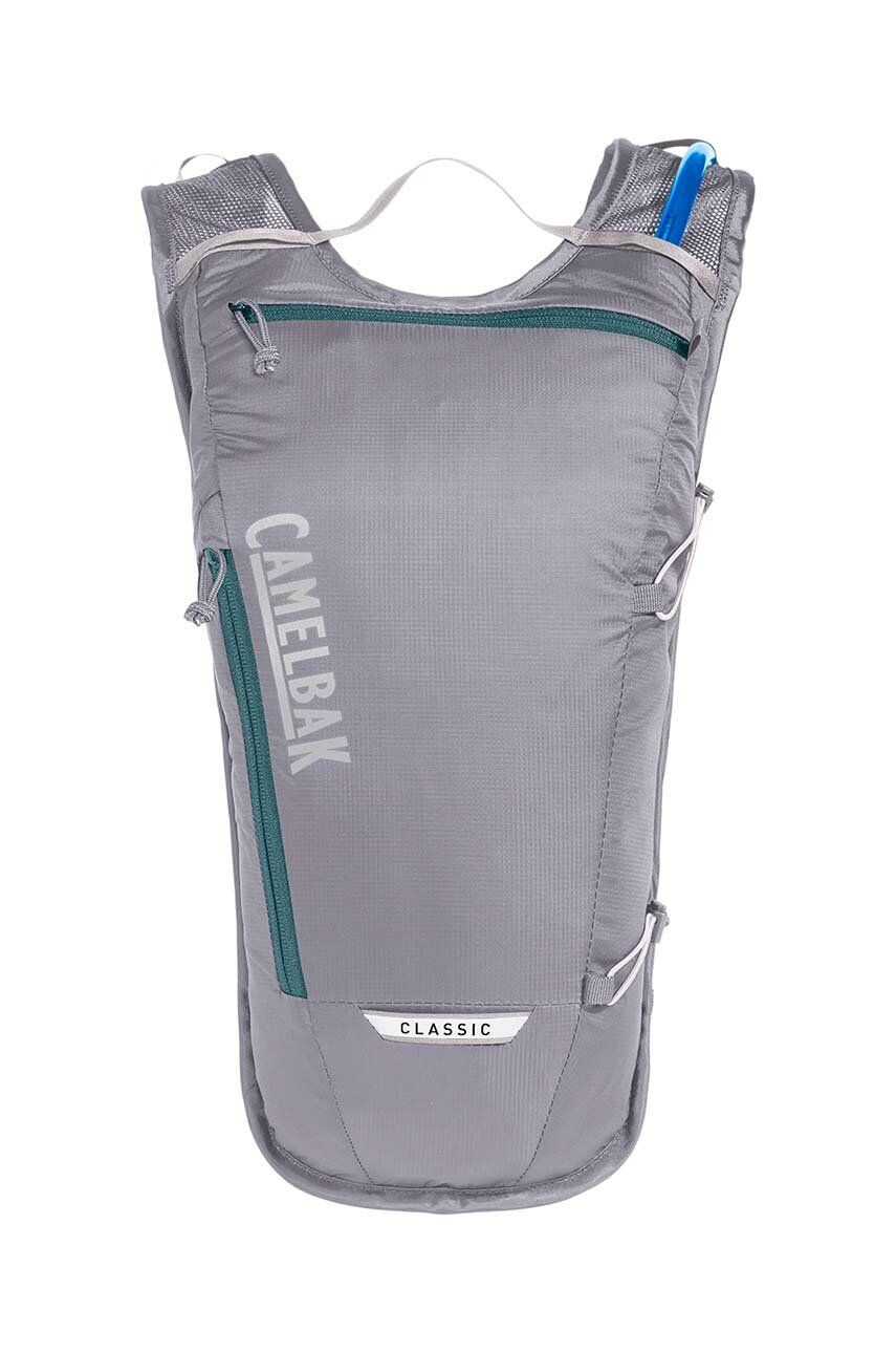 Camelbak Cyklistický batoh s vodním měchem Classic Light šedá barva s potiskem - Pepit.cz