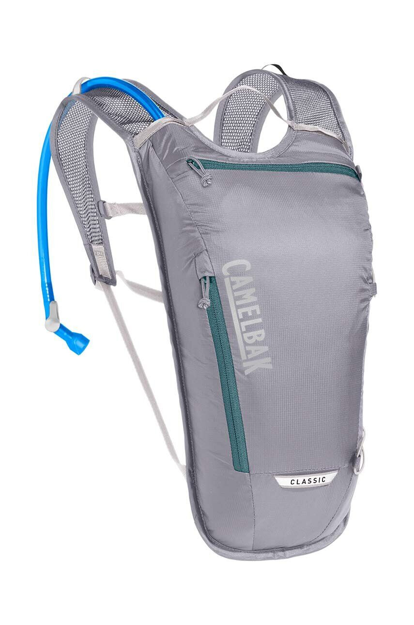 Camelbak Cyklistický batoh s vodním měchem Classic Light šedá barva s potiskem - Pepit.cz