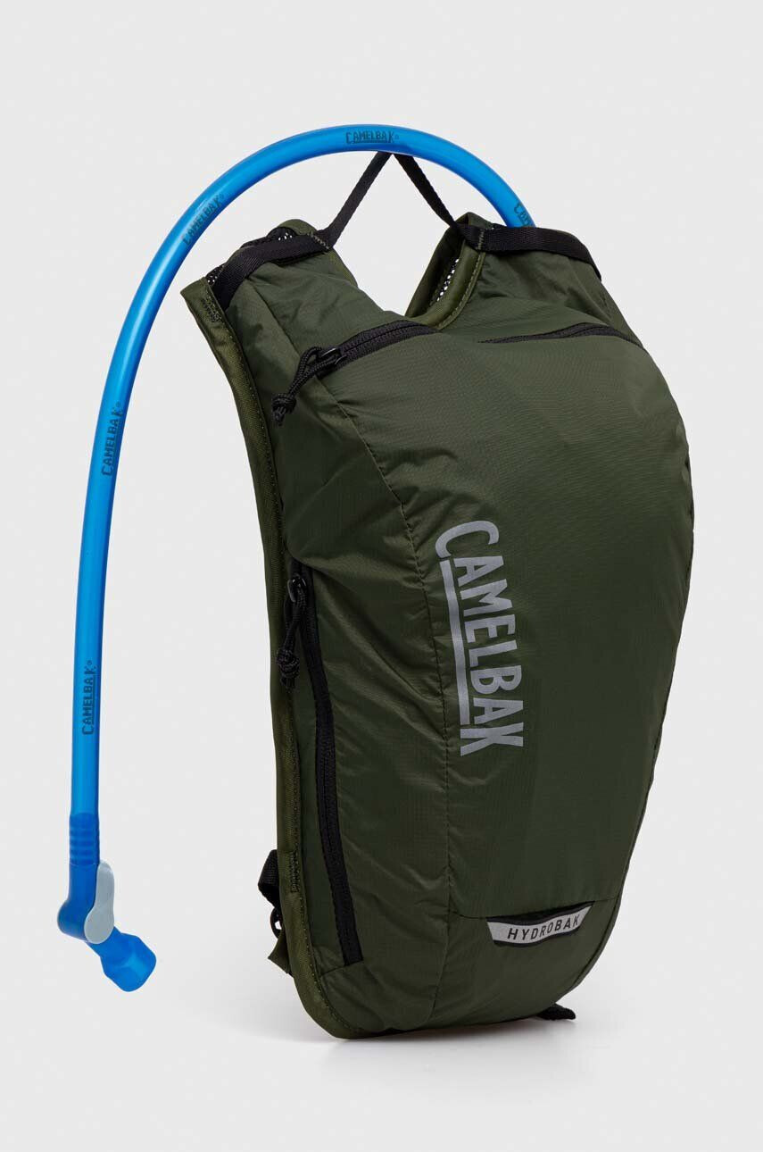 Camelbak Cyklistický batoh s vodním měchem Hydrobak Light zelená barva s potiskem - Pepit.cz