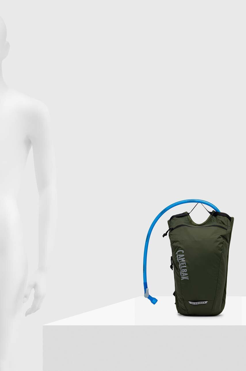 Camelbak Cyklistický batoh s vodním měchem Hydrobak Light zelená barva s potiskem - Pepit.cz