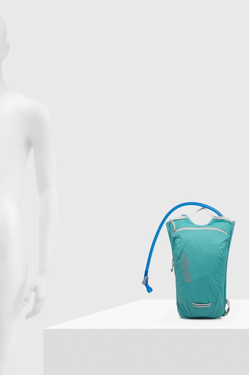 Camelbak Cyklistický batoh s vodním měchem Hydrobak Light tyrkysová barva s potiskem - Pepit.cz