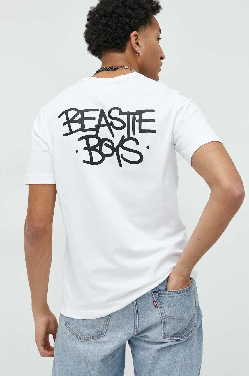 Champion Bavlněné tričko x Beastie Boys bílá barva s potiskem - Pepit.cz