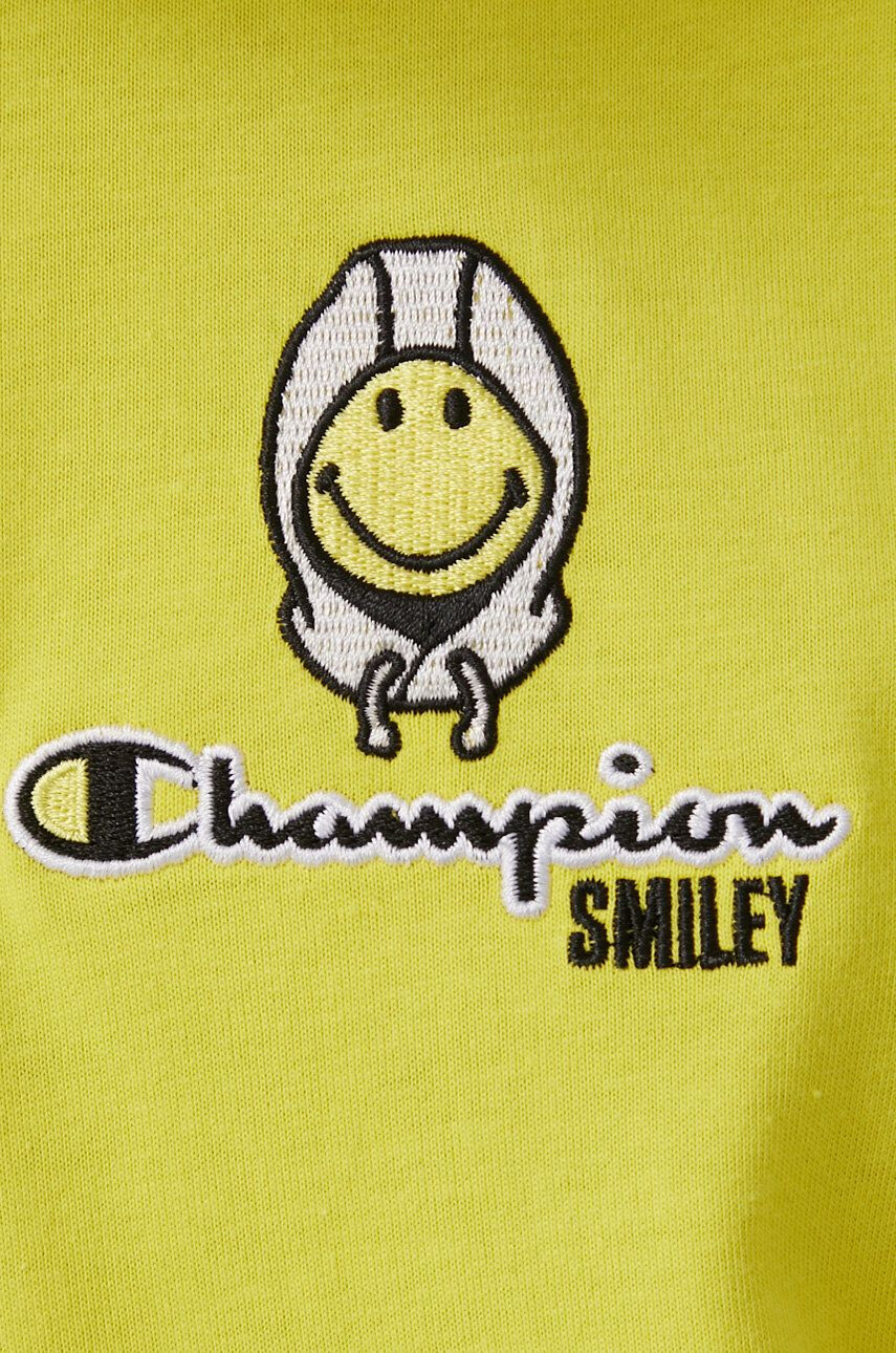 Champion Bavlněné tričko X Smiley 218220 žlutá barva s aplikací - Pepit.cz