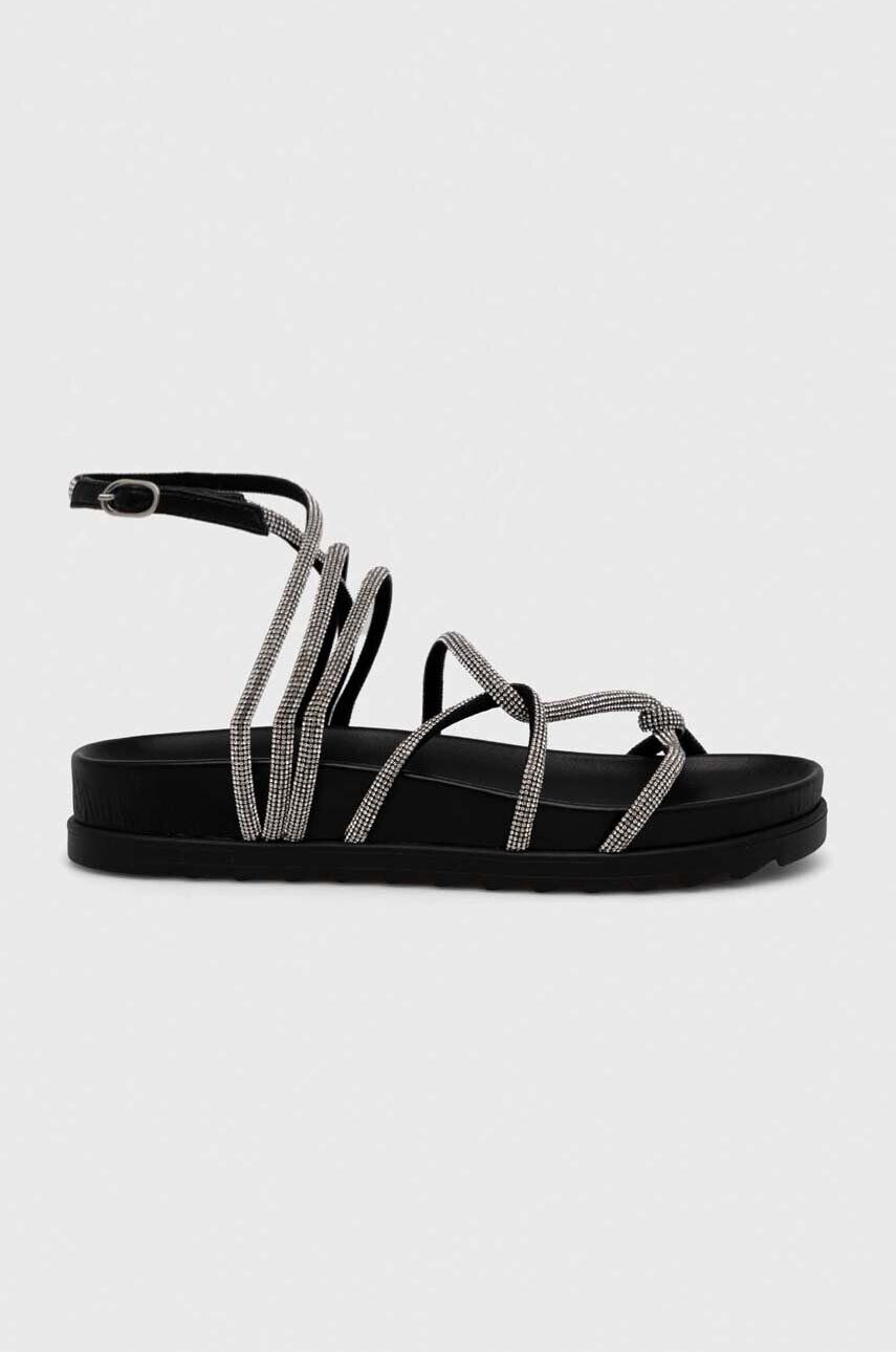 Chiara Ferragni Sandály CF3148_001 dámské černá barva CF CABLE SANDAL - Pepit.cz