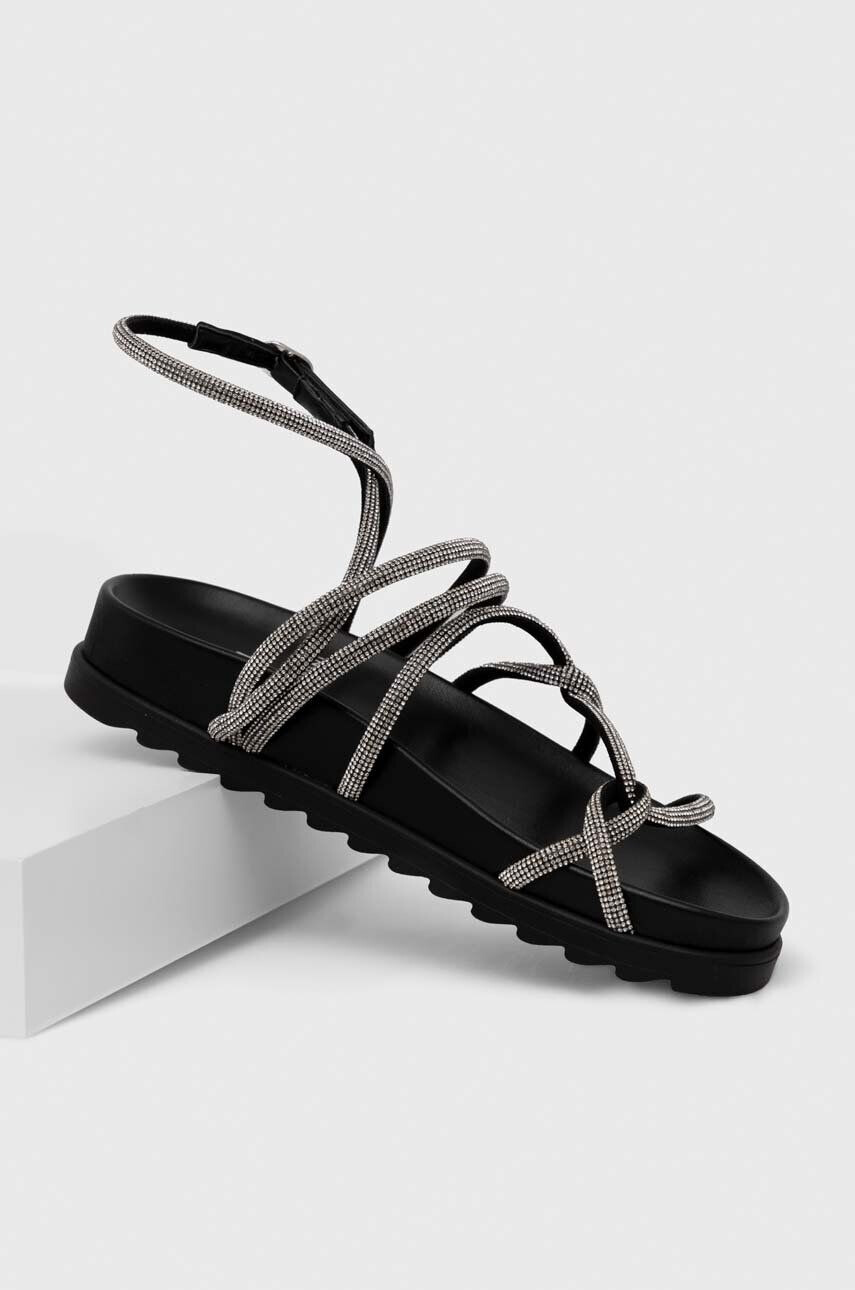 Chiara Ferragni Sandály CF3148_001 dámské černá barva CF CABLE SANDAL - Pepit.cz