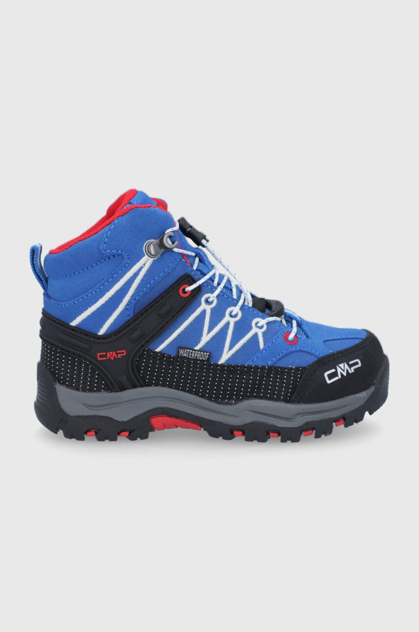 CMP Dětské boty KIDS RIGEL MID TREKKING SHOE WP modrá barva - Pepit.cz