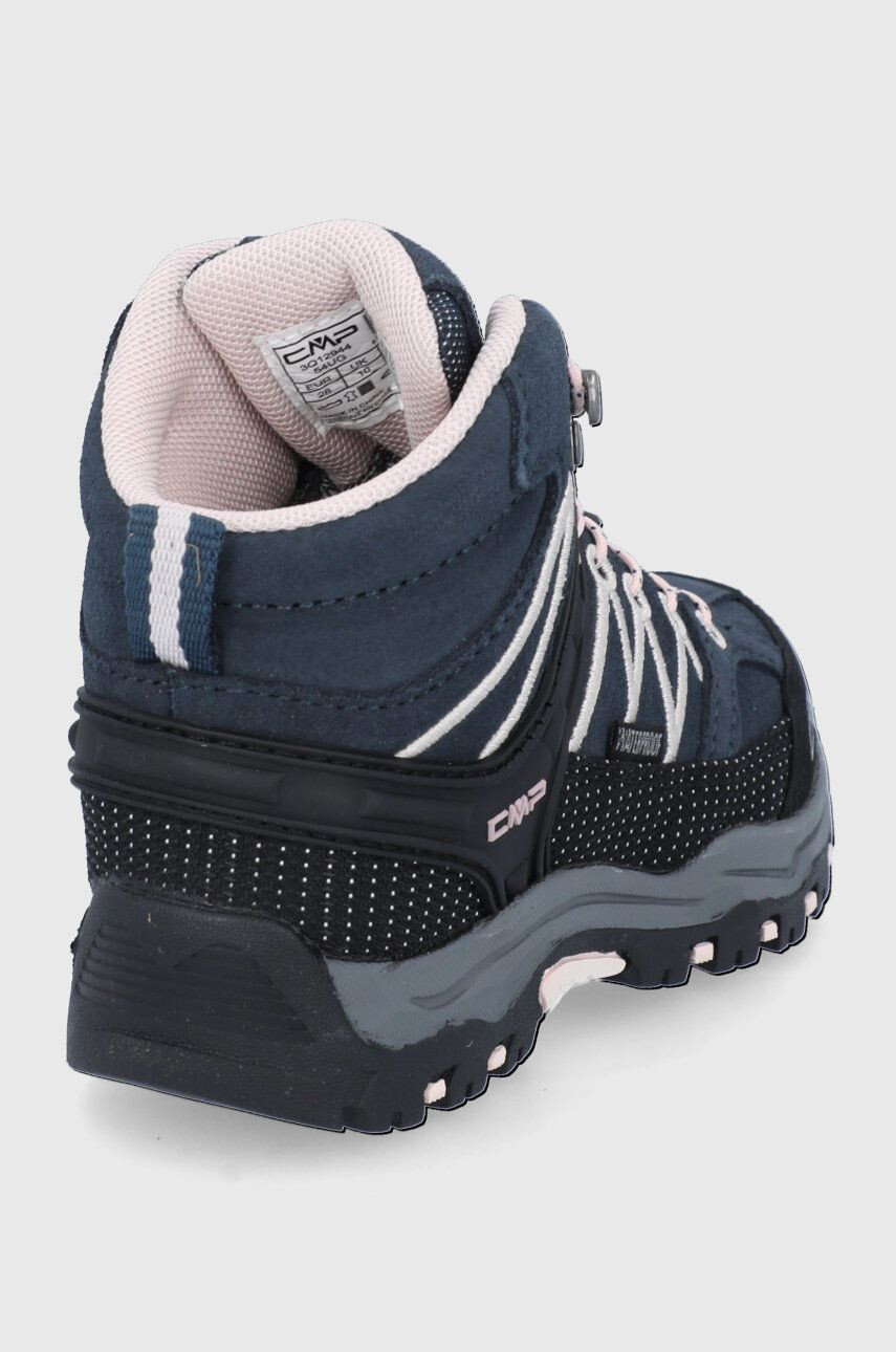 CMP Dětské semišové boty KIDS RIGEL MID TREKKING SHOE WP tmavomodrá barva - Pepit.cz