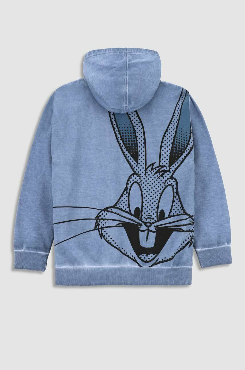 Coccodrillo Dětská bavlněná mikina x Looney Tunes s kapucí s potiskem - Pepit.cz