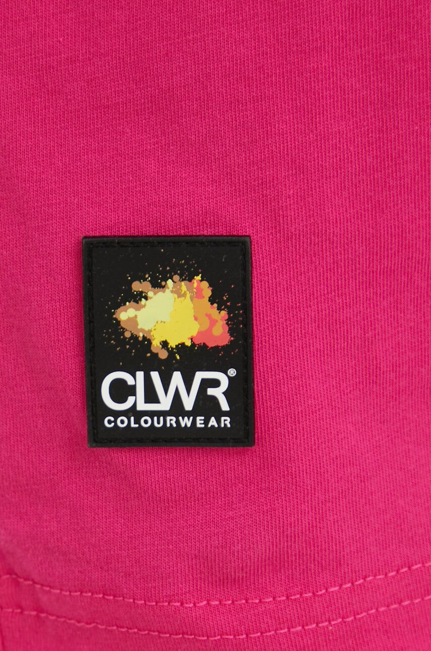 Colourwear Bavlněné tričko růžová barva - Pepit.cz