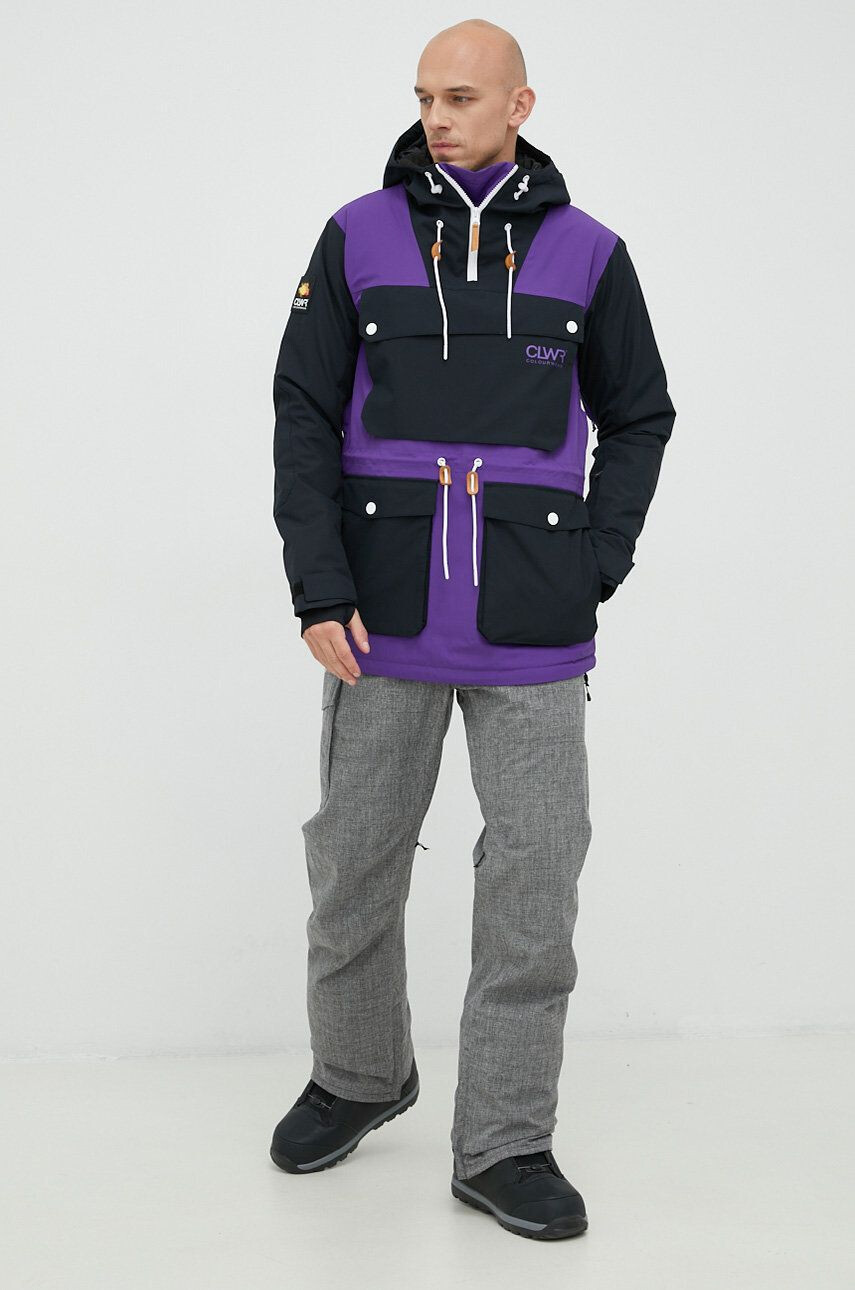 Colourwear Snowboardová bunda Essential fialová barva - Pepit.cz