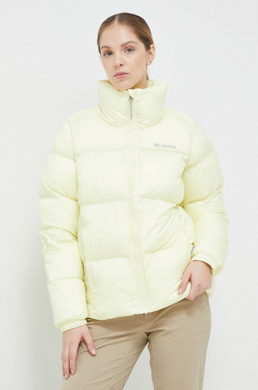 Columbia Bunda Puffect Jacket dámská žlutá barva zimní 1864781 - Pepit.cz