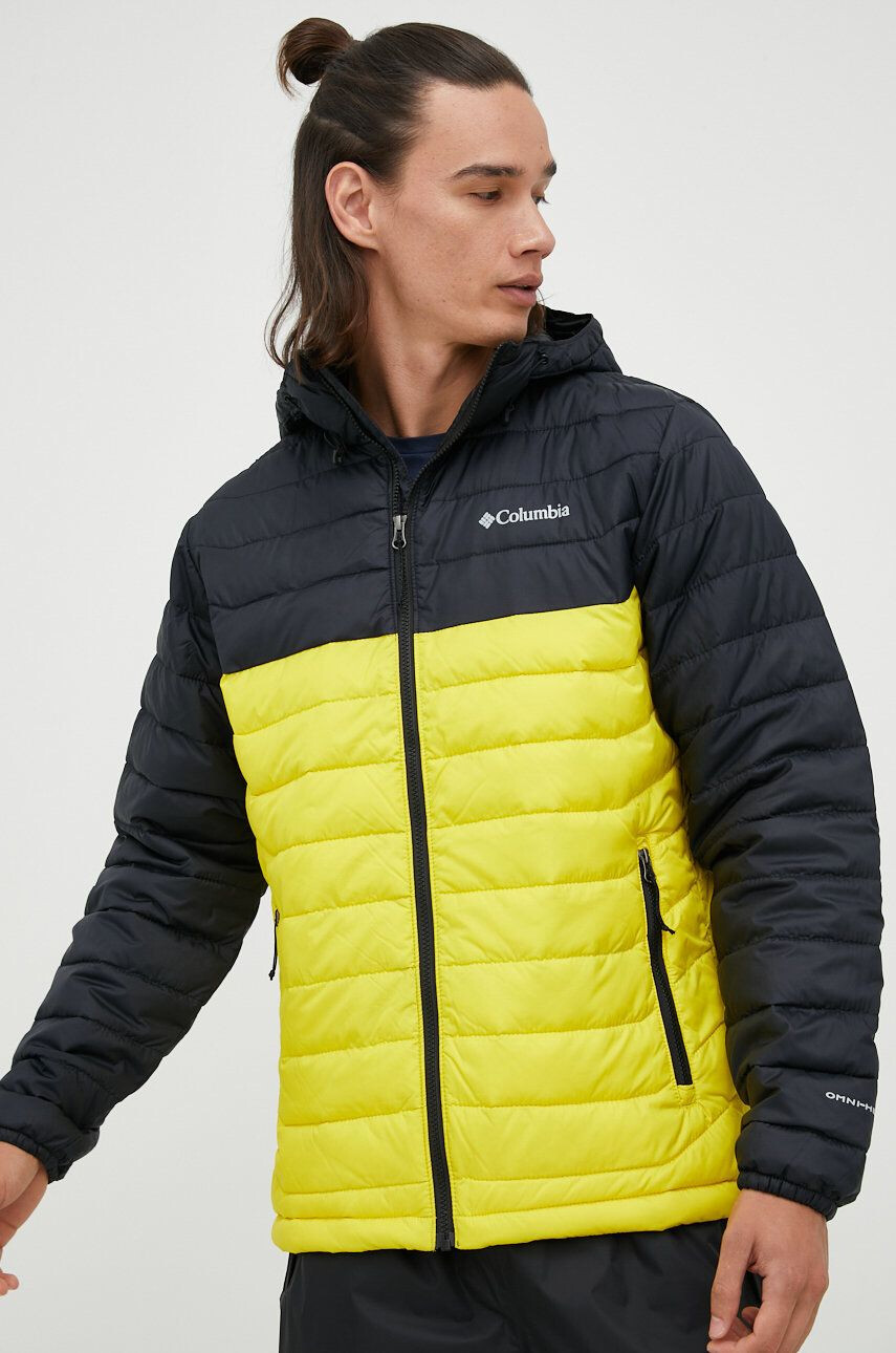 Columbia Sportovní bunda Powder Lite Hooded Jkt žlutá barva 1693931 - Pepit.cz