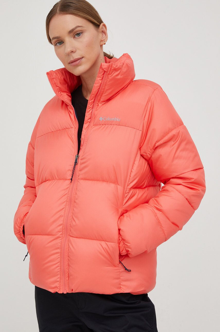 Columbia Bunda Puffect Jacket dámská oranžová barva zimní 1864781 - Pepit.cz