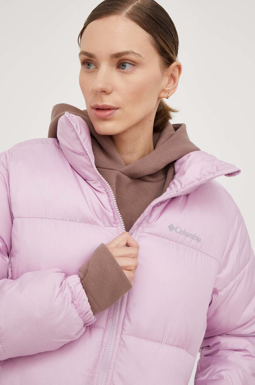 Columbia Bunda Puffect Jacket dámská růžová barva zimní 1864781 - Pepit.cz