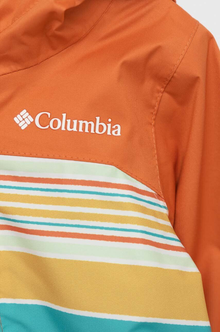 Columbia Kojenecký overal Critter Jitters II Rain Suit oranžová barva - Pepit.cz