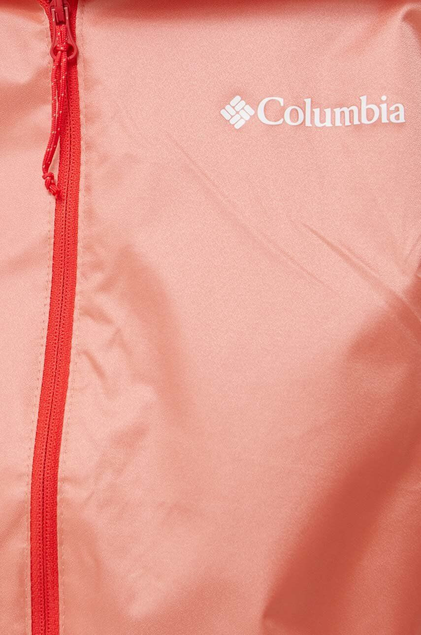 Columbia Nepromokavá bunda Ulica Jacket dámská oranžová barva přechodná - Pepit.cz