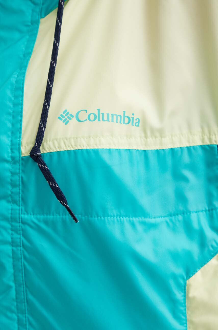 Columbia Outdoorová bunda Flash Challenger tyrkysová barva 1989511-010 - Pepit.cz