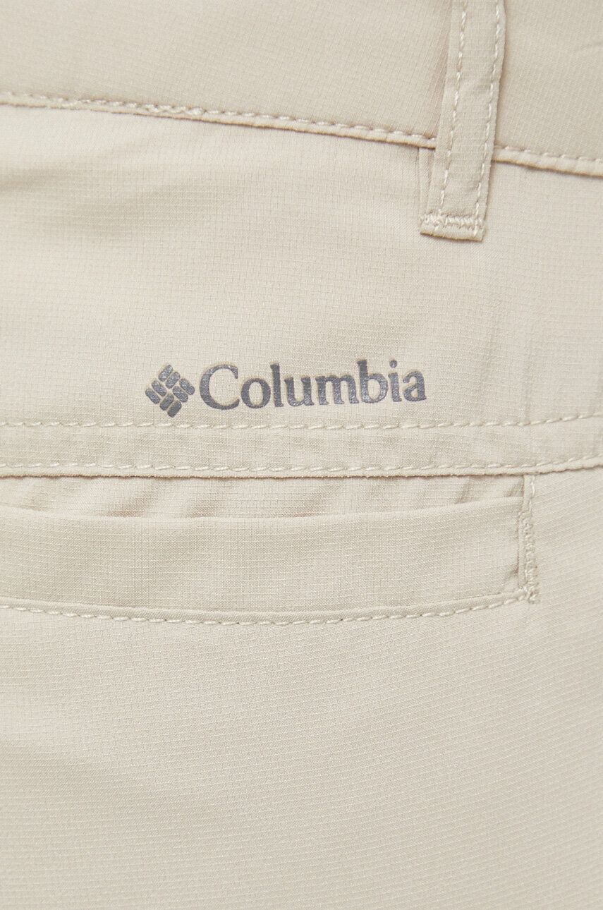 Columbia Outdoorové kalhoty Silver Ridge Utility béžová barva kapsáče high waist - Pepit.cz