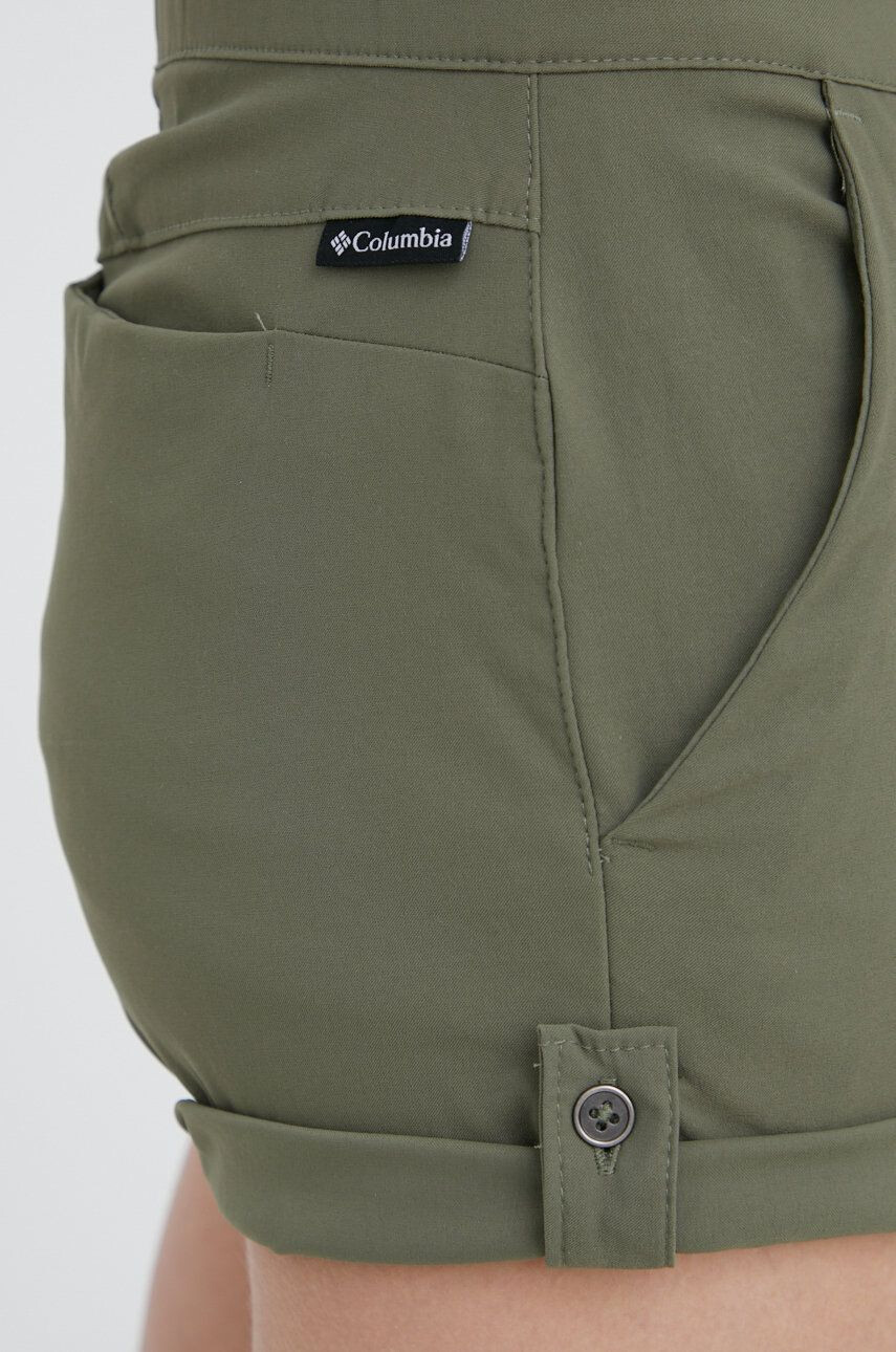 Columbia Outdoorové šortky Firwood Camp Ii zelená barva medium waist - Pepit.cz