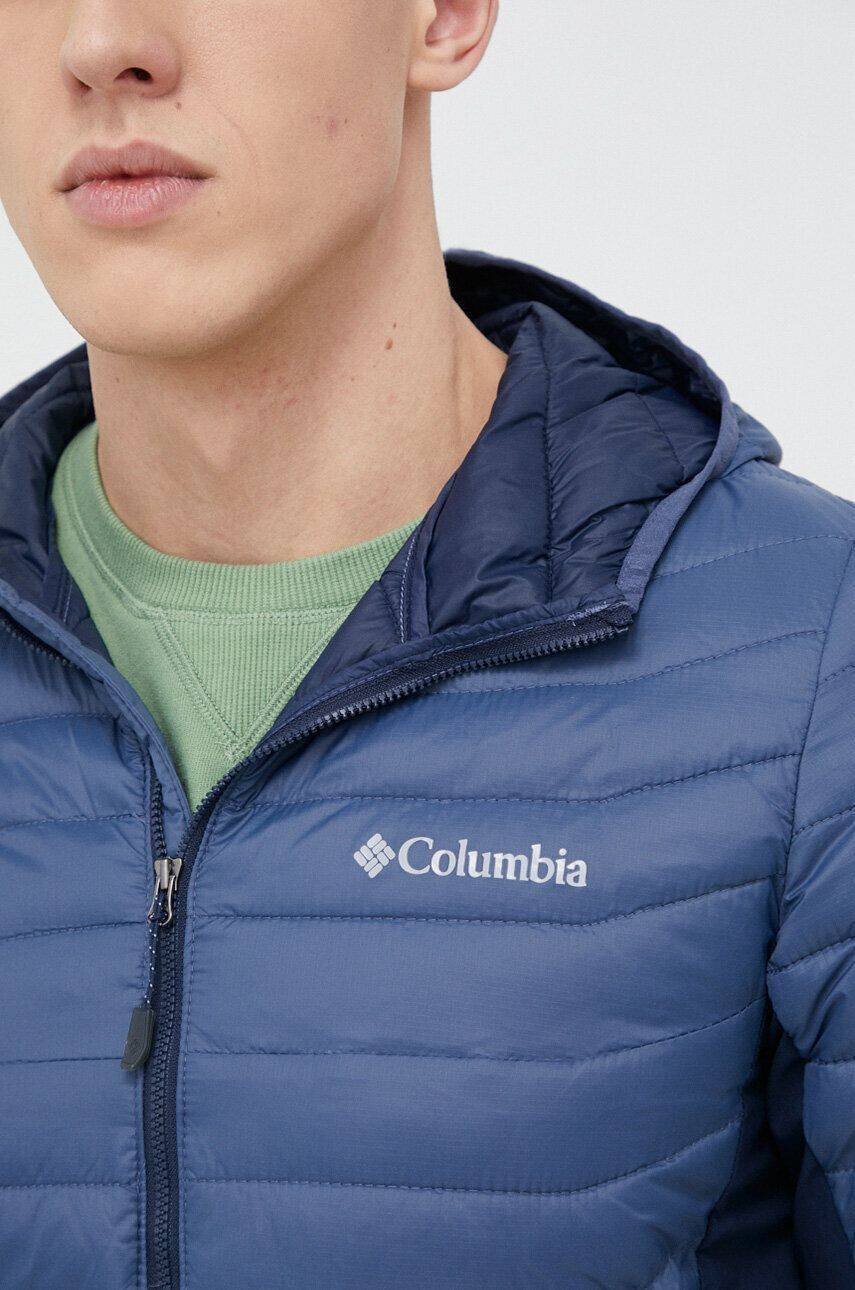 Columbia Sportovní bunda Powder Pass tmavomodrá barva 1773271-011 - Pepit.cz