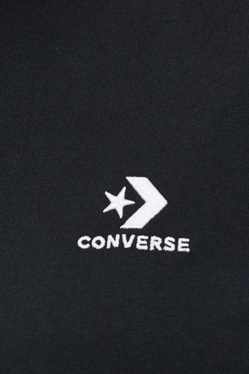 Converse Bavlněné tričko černá barva - Pepit.cz