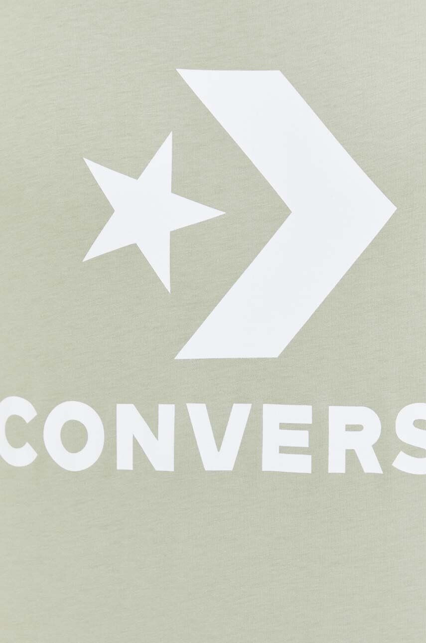 Converse Bavlněné tričko béžová barva s aplikací - Pepit.cz