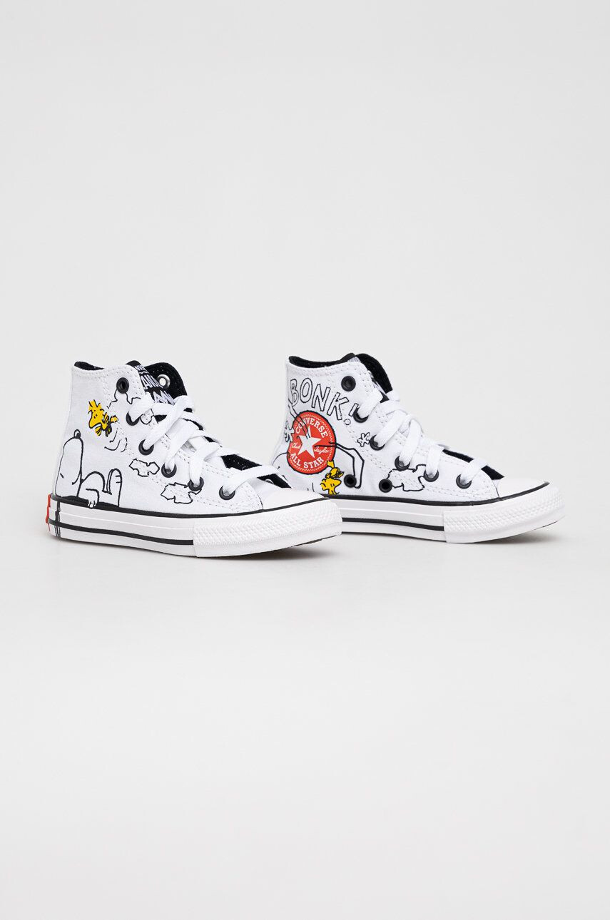 Converse Dětské tenisky Peanuts Chuck Taylor All Star bílá barva - Pepit.cz