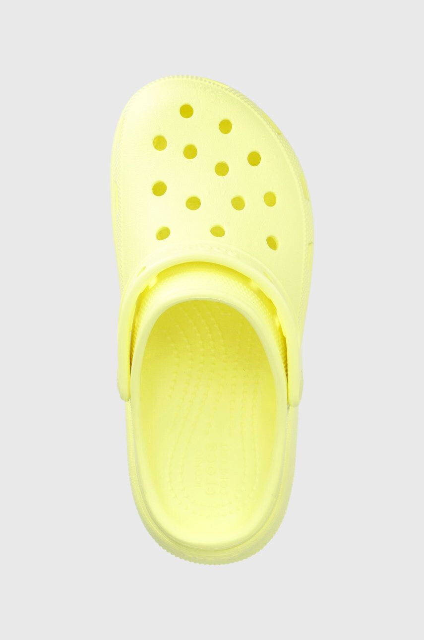 Crocs Dětské pantofle žlutá barva - Pepit.cz