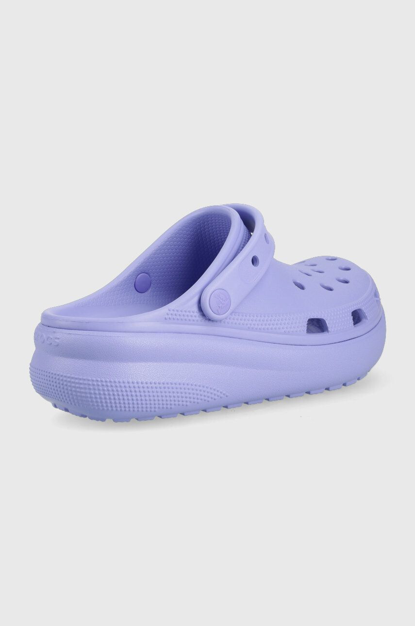 Crocs Dětské pantofle fialová barva - Pepit.cz