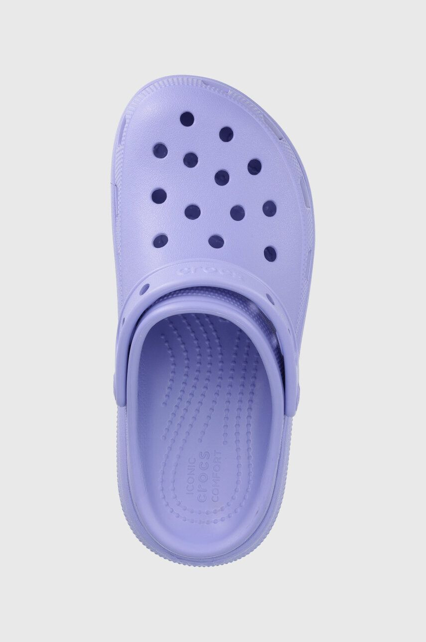 Crocs Dětské pantofle fialová barva - Pepit.cz