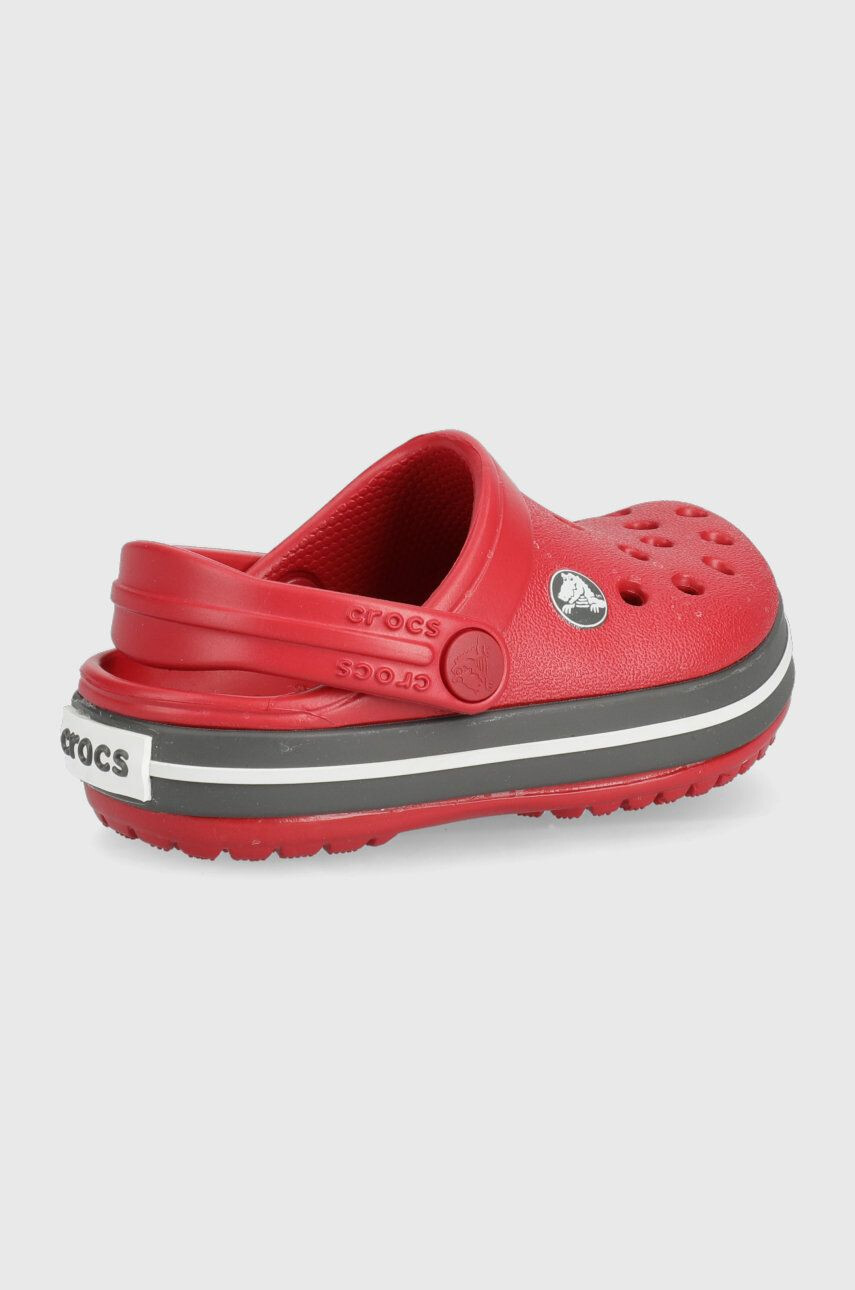 Crocs Dětské pantofle červená barva - Pepit.cz