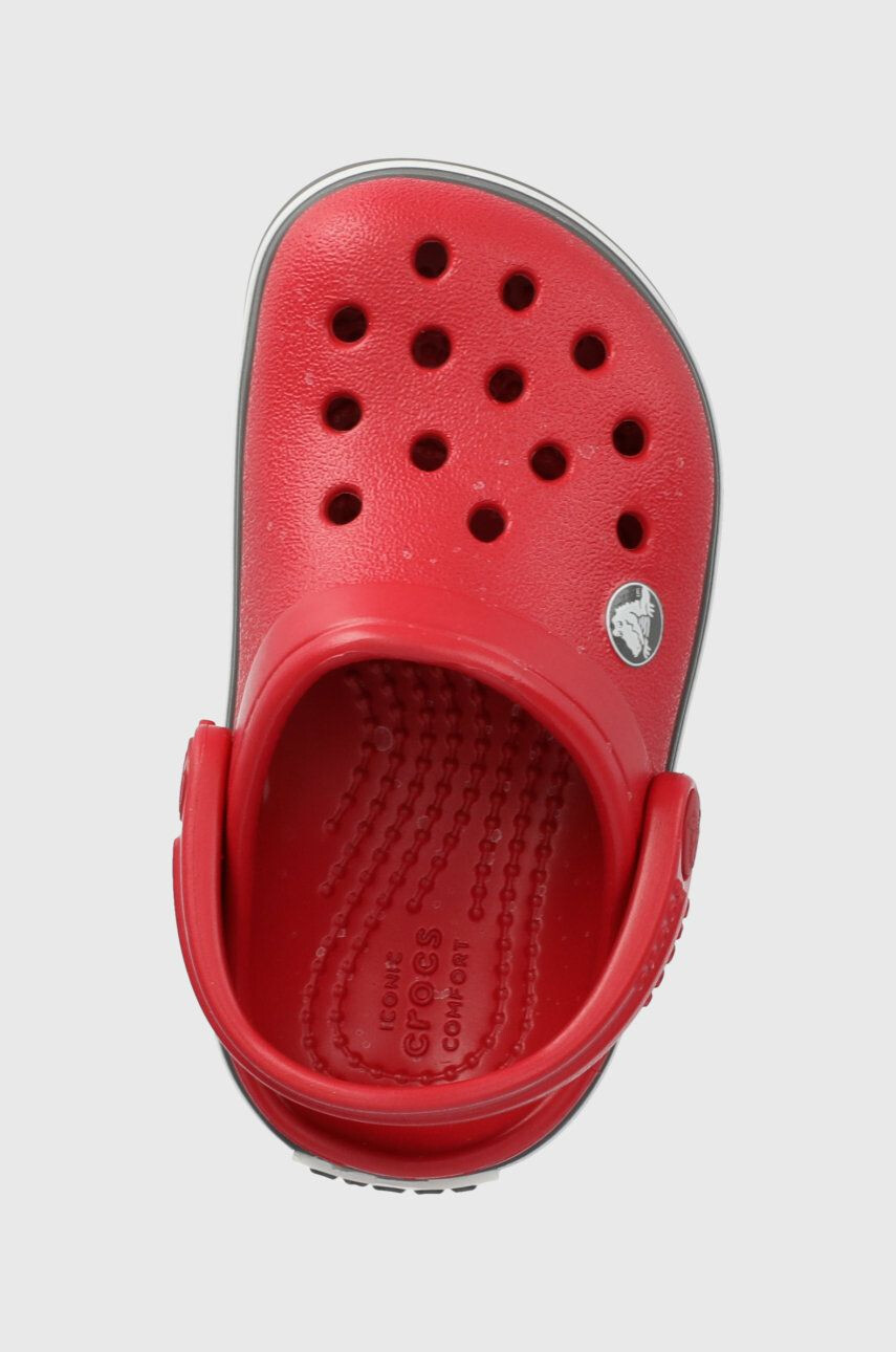 Crocs Dětské pantofle červená barva - Pepit.cz