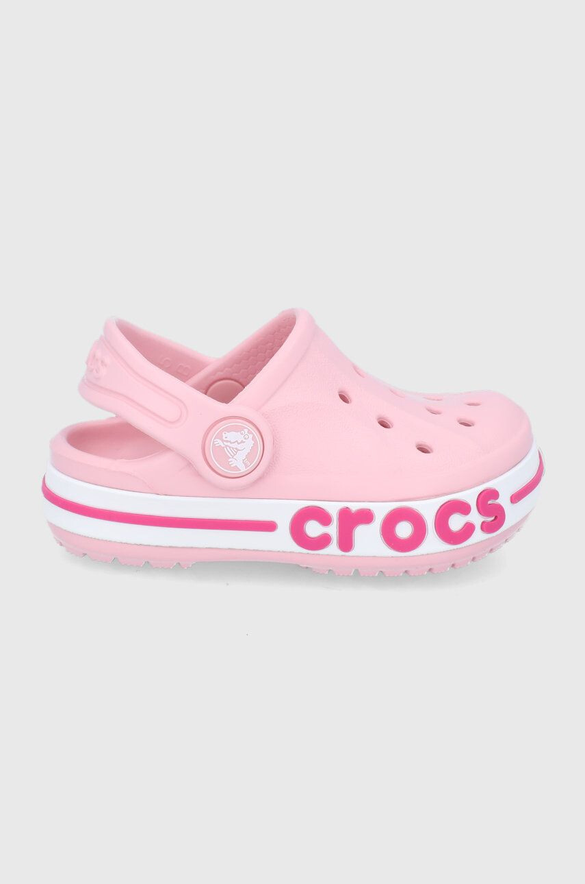 Crocs Dětské pantofle bílá barva - Pepit.cz