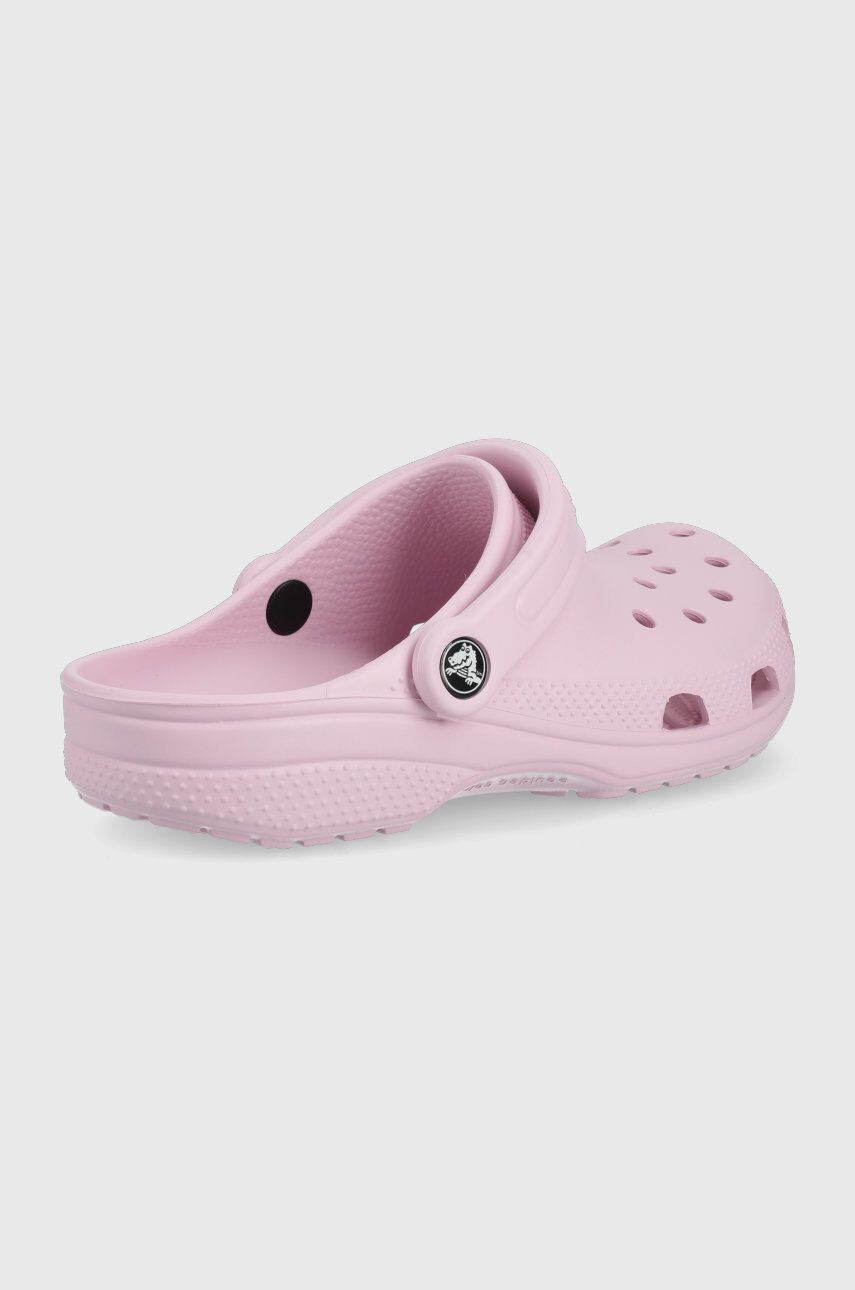 Crocs Dětské pantofle šedá barva - Pepit.cz