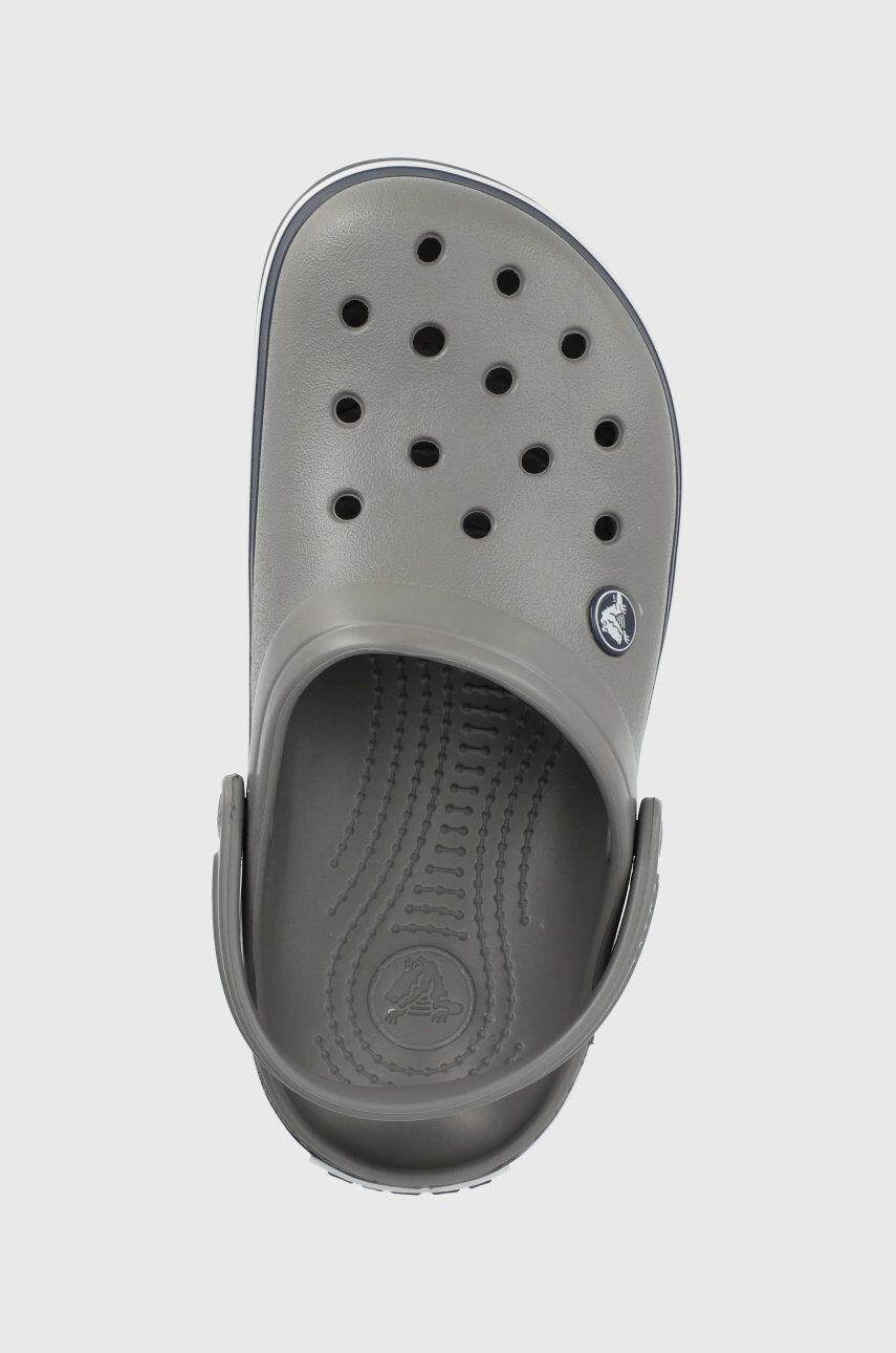 Crocs Dětské pantofle šedá barva - Pepit.cz