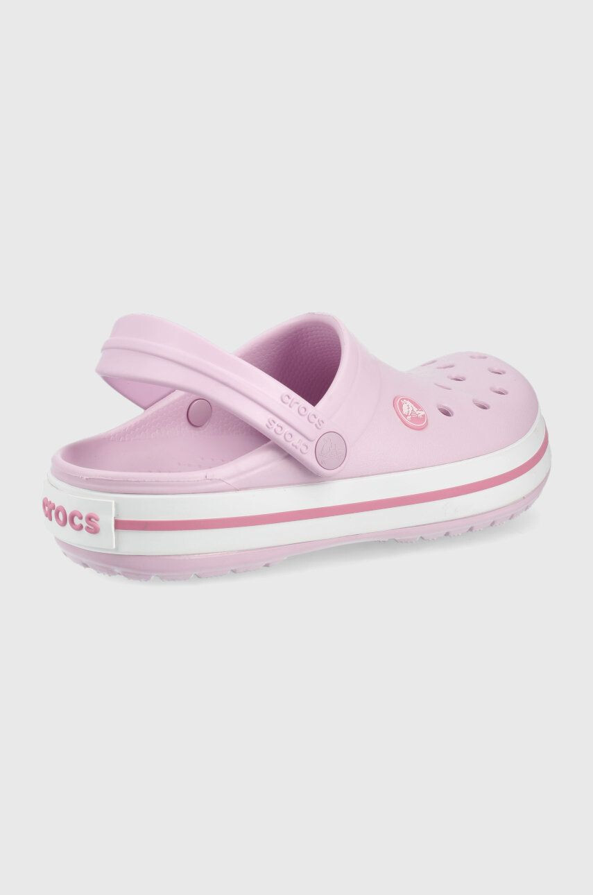 Crocs Dětské pantofle růžová barva - Pepit.cz