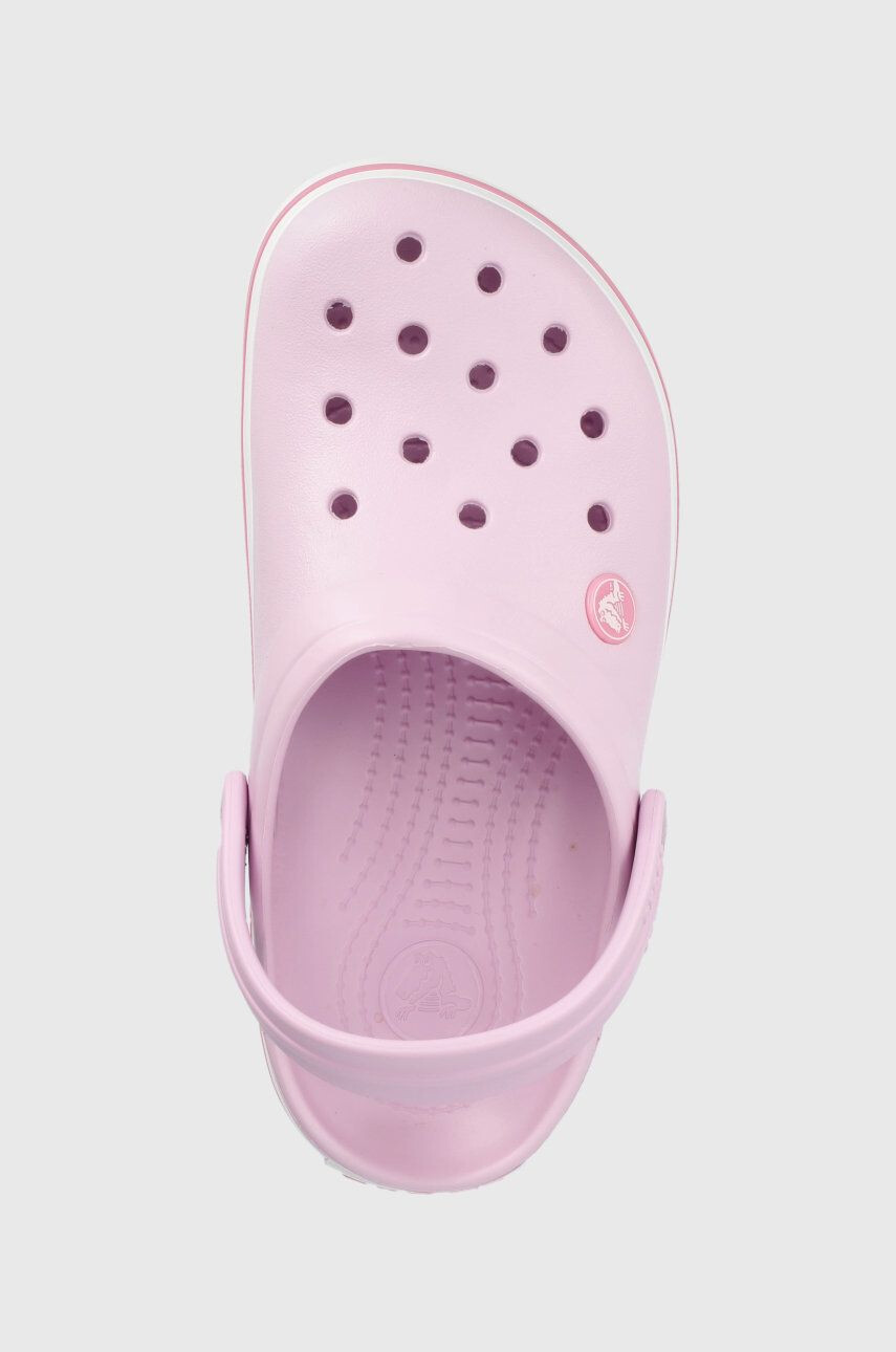 Crocs Dětské pantofle růžová barva - Pepit.cz