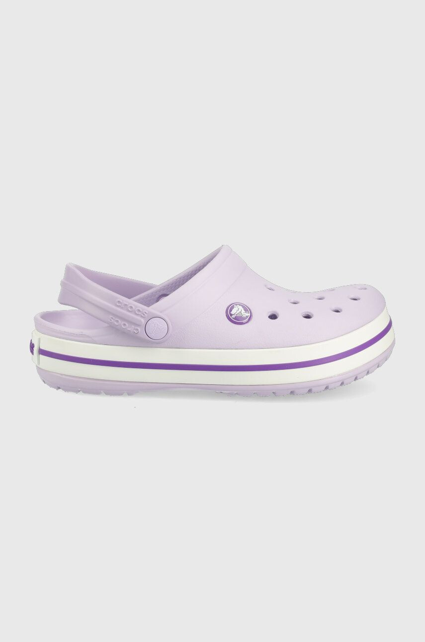 Crocs Dětské pantofle fialová barva - Pepit.cz