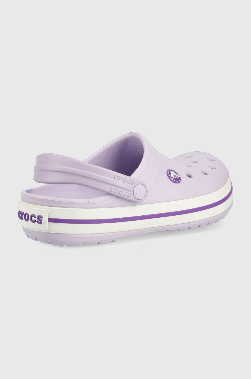 Crocs Dětské pantofle fialová barva - Pepit.cz