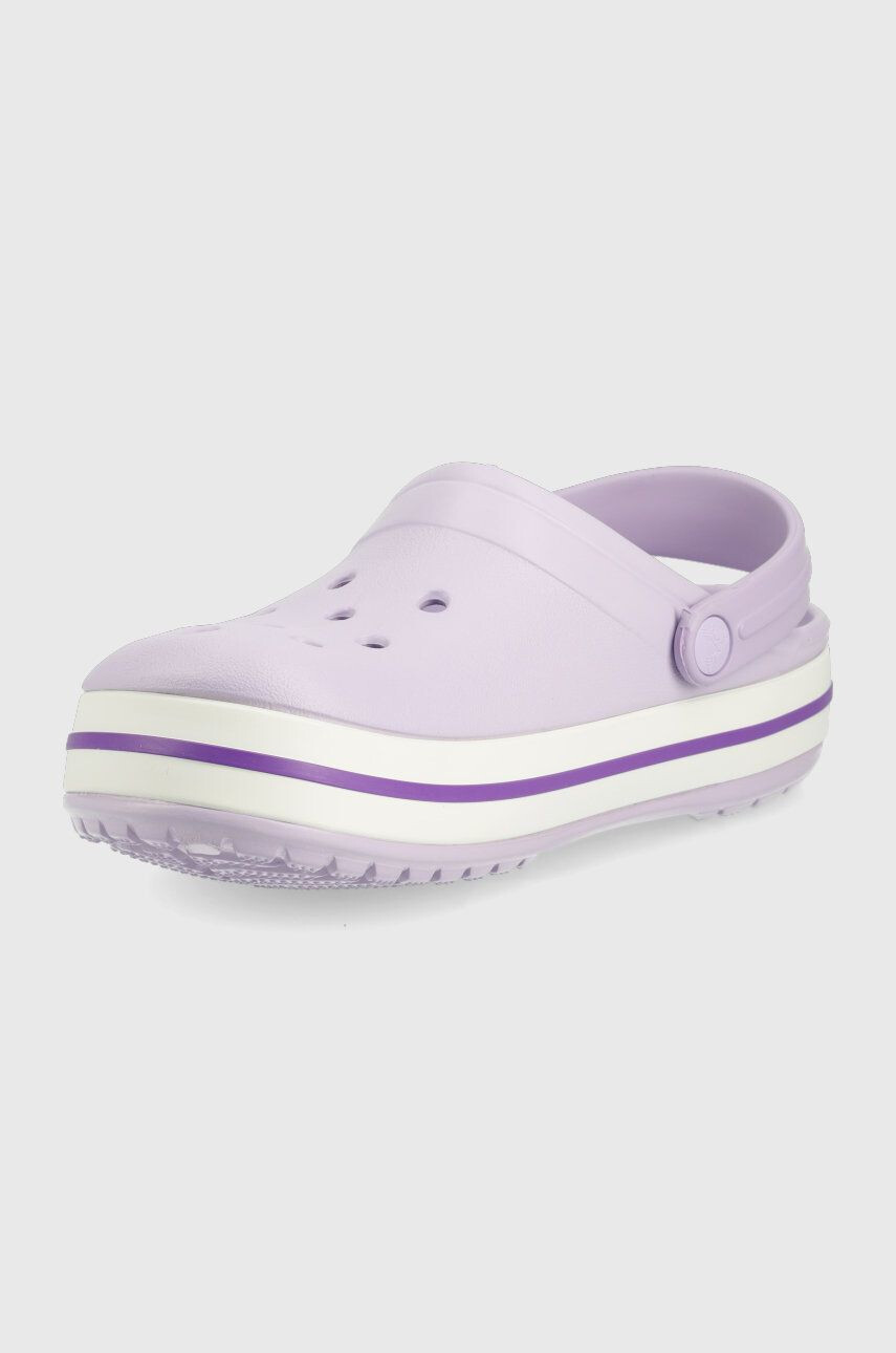 Crocs Dětské pantofle fialová barva - Pepit.cz