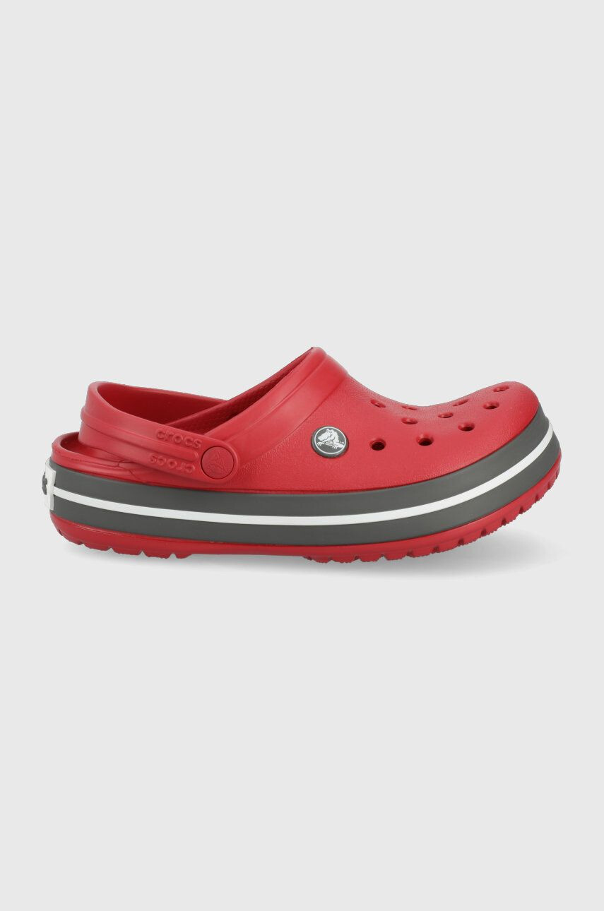 Crocs Dětské pantofle červená barva - Pepit.cz