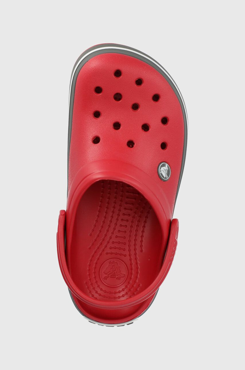 Crocs Dětské pantofle červená barva - Pepit.cz