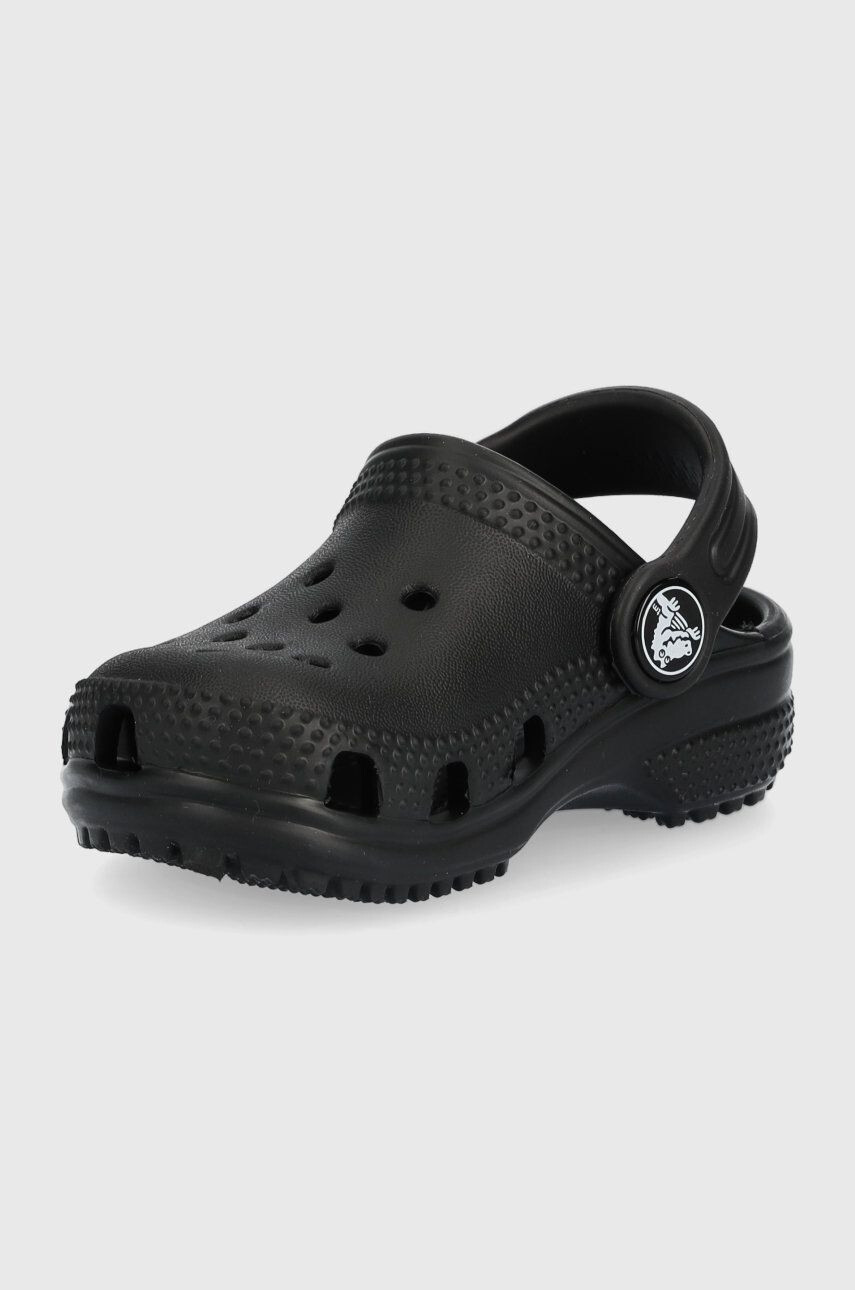 Crocs Dětské pantofle černá barva - Pepit.cz