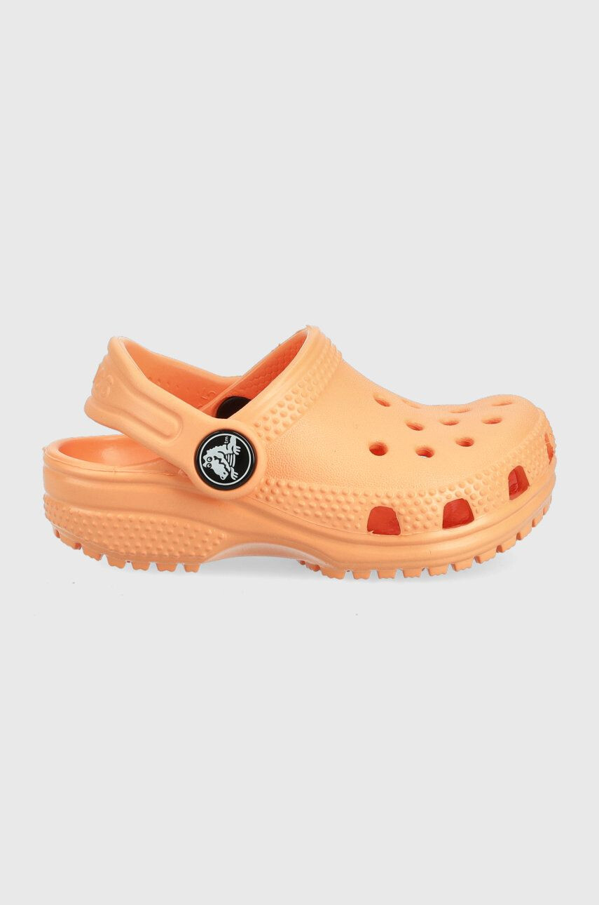 Crocs Dětské pantofle oranžová barva - Pepit.cz