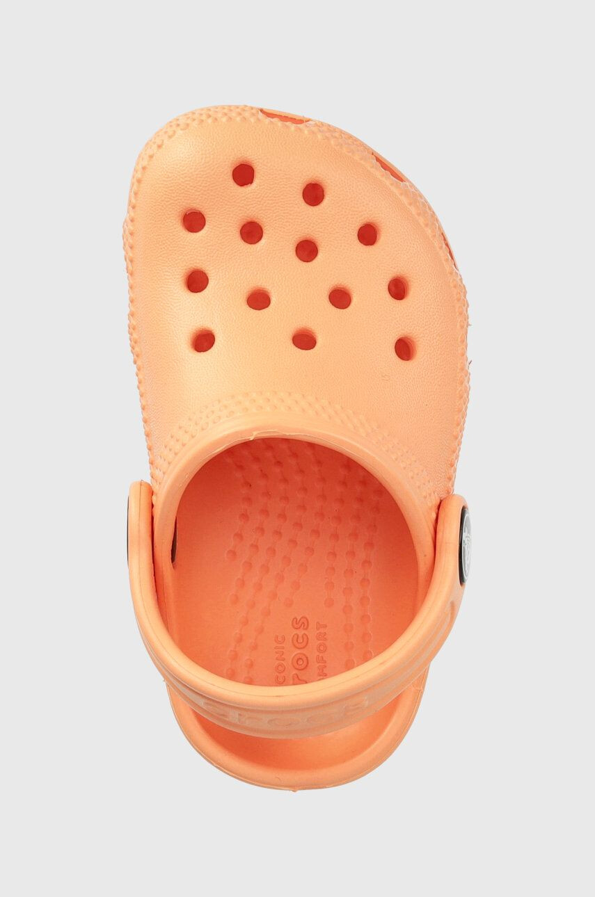 Crocs Dětské pantofle oranžová barva - Pepit.cz