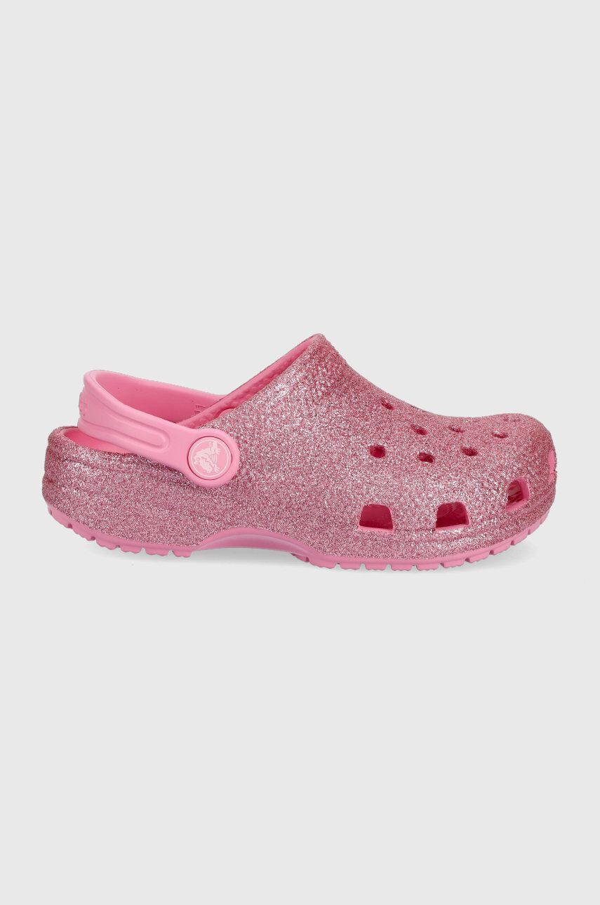 Crocs Dětské pantofle fialová barva - Pepit.cz