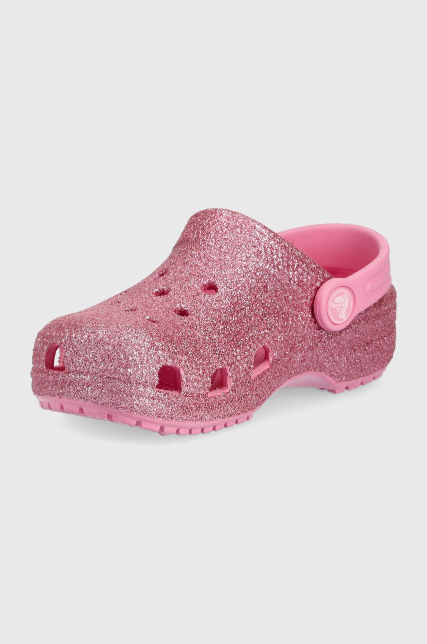 Crocs Dětské pantofle fialová barva - Pepit.cz