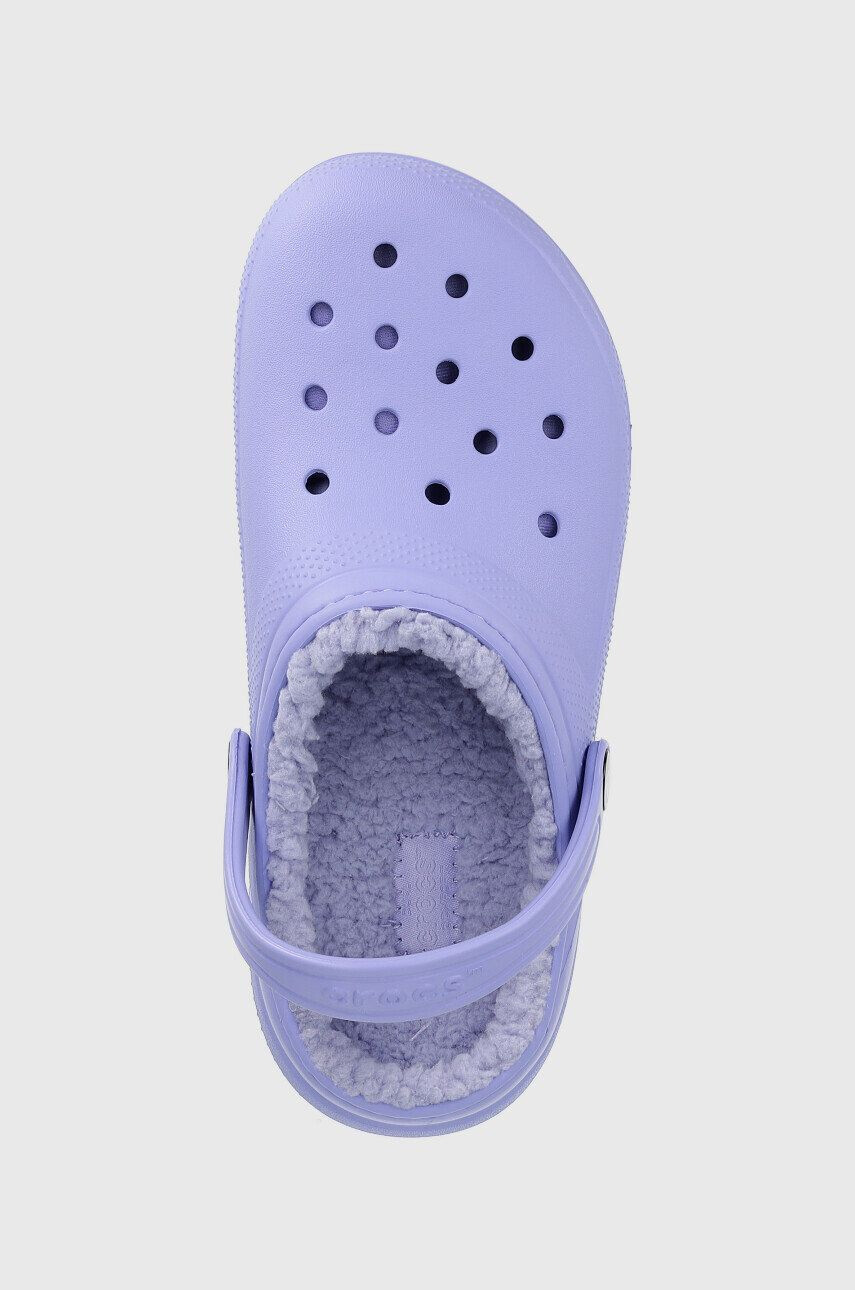 Crocs Dětské pantofle fialová barva - Pepit.cz